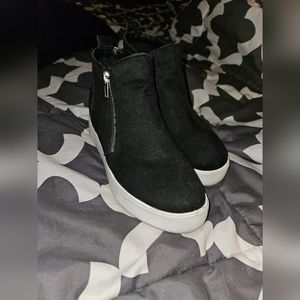 2 pair of wedge sneakers